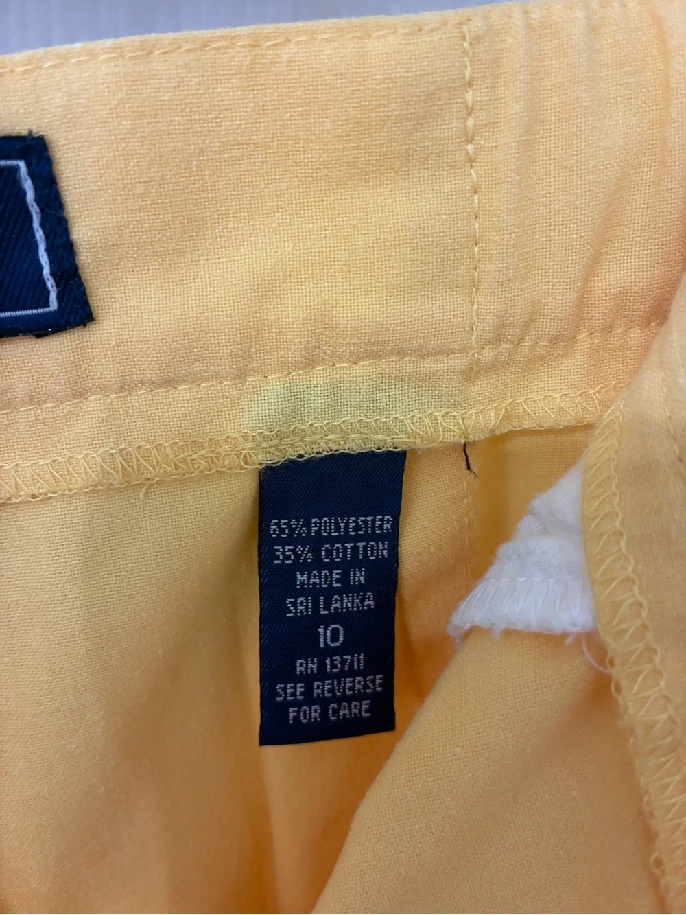 Karen Scott Yellow Tailored High-Waist Bermuda Shorts